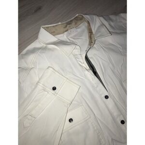 BASLER Womens White Contrast Tan Trim Dual Pockets Size 18 Casual Work*